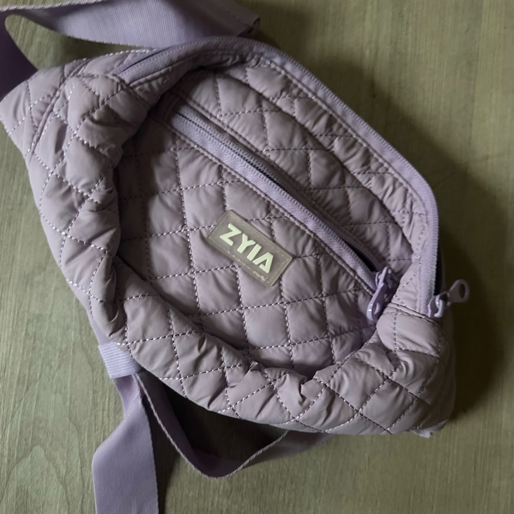 ZYIA Quilted Purple Crossbody Bag